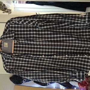 OLD NAVY MENS BUTTO. DOWN PLAID LONGSLEEVE SHIRT TOP CASUAL OR DRESS